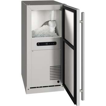 U-Line UONP115SS01B Outdoor Series 15 Inch Freestanding and Built-In Ice Maker — thumbnail 2